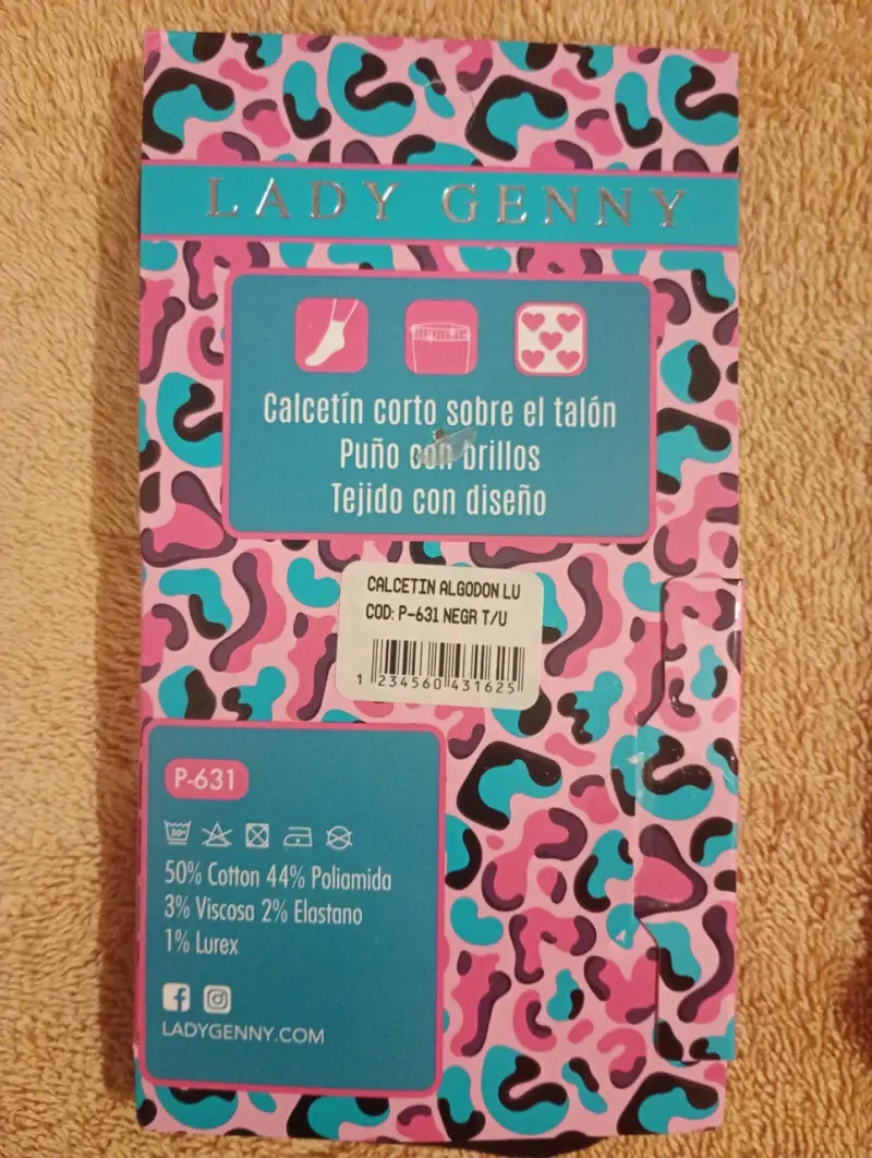 Calcetines Lady Genny Algodón Lurex Talla Única - 4