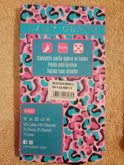 Calcetines Lady Genny Algodón Lurex Talla Única - miniatura 4