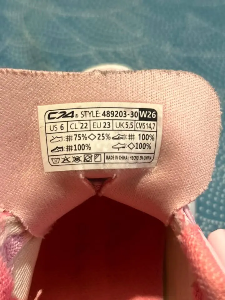 Zapatillas deportivas rosadas para niña CZA - 3
