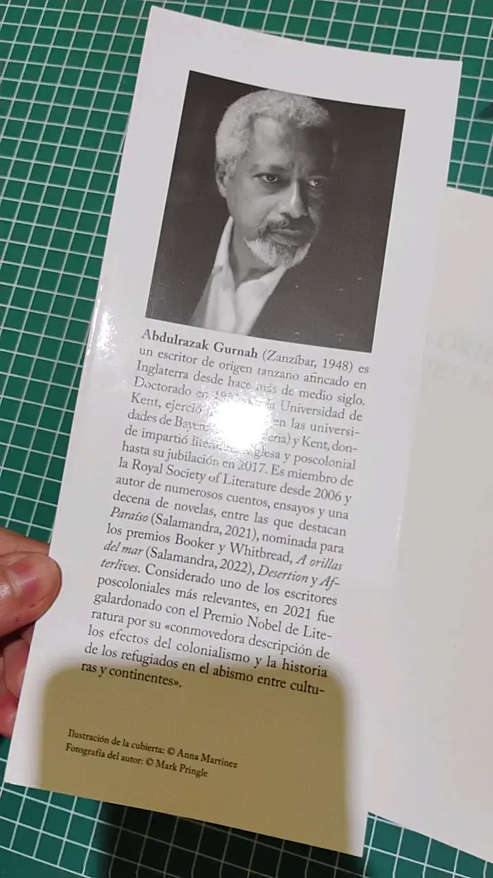 Libro 'A Orillas del Mar' de Abdulrazak Gurnah - 3
