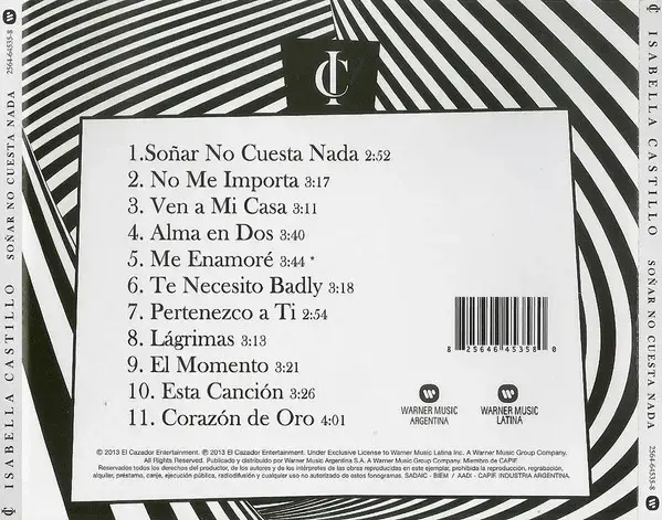 Isabella Castillo – Soñar No Cuesta Nada (CD) - 2