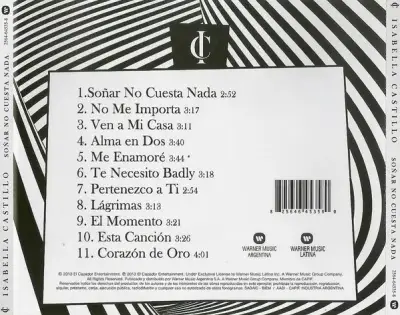 Isabella Castillo – Soñar No Cuesta Nada (CD) - miniatura 2