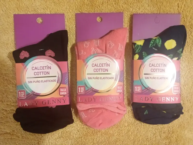 Calcetines de algodón Lady Genny sin elástico - 1