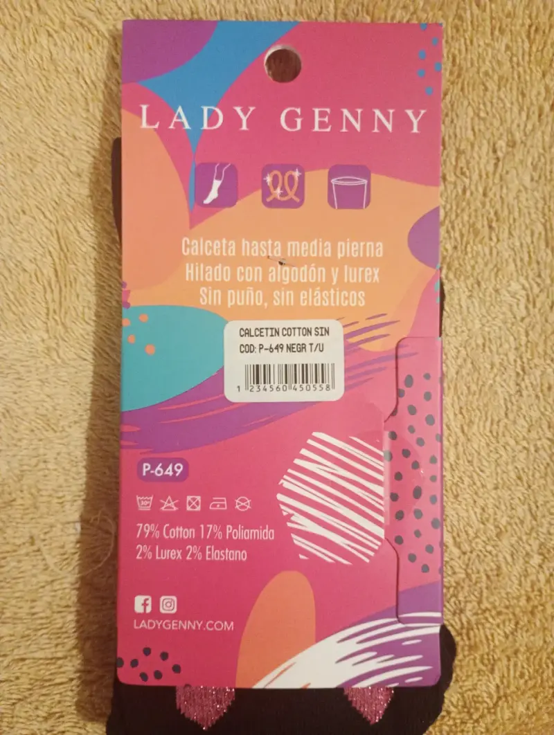 Calcetines de algodón Lady Genny sin elástico - 3