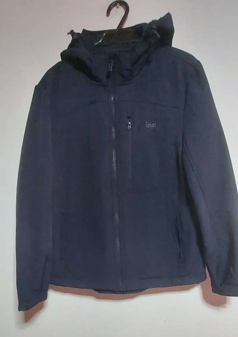 Chaqueta térmica azul con capucha Upp - 1