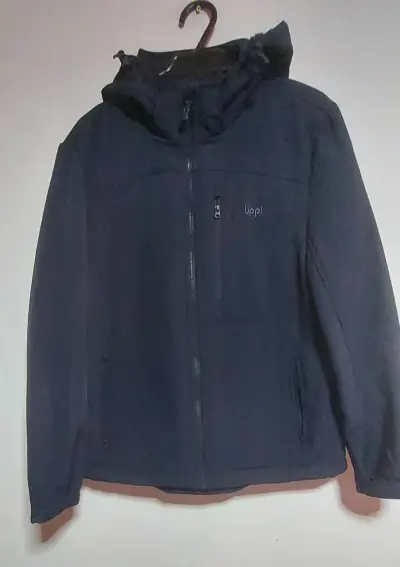 Chaqueta térmica azul con capucha Upp - miniatura 1
