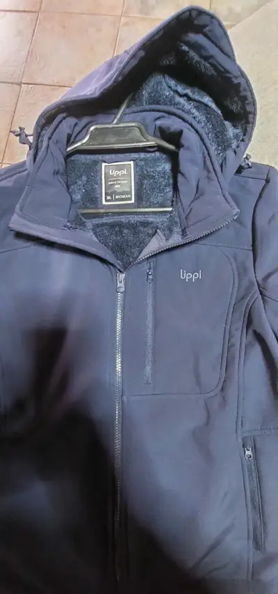 Chaqueta térmica azul con capucha Upp - miniatura 5