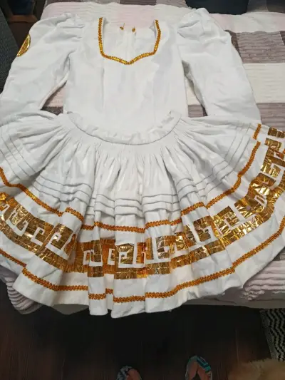 Traje Caporal Mujer Blanco y Dorado - miniatura 4