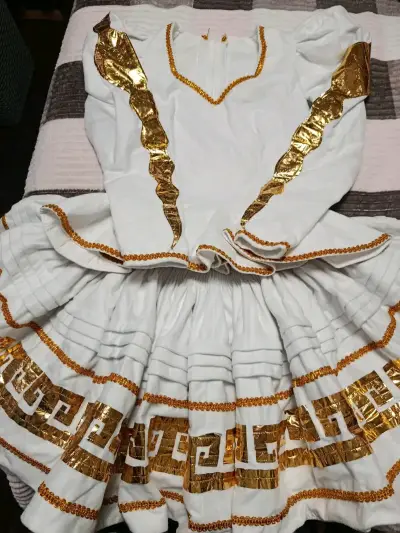 Traje Caporal Mujer Blanco y Dorado - miniatura 5