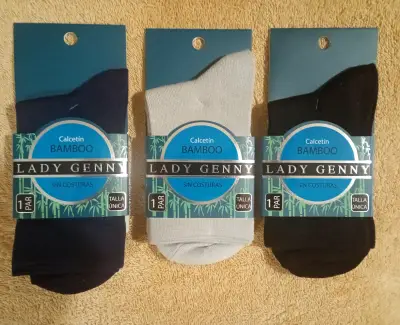 Calcetines de bambú Lady Genny sin costuras - miniatura 1
