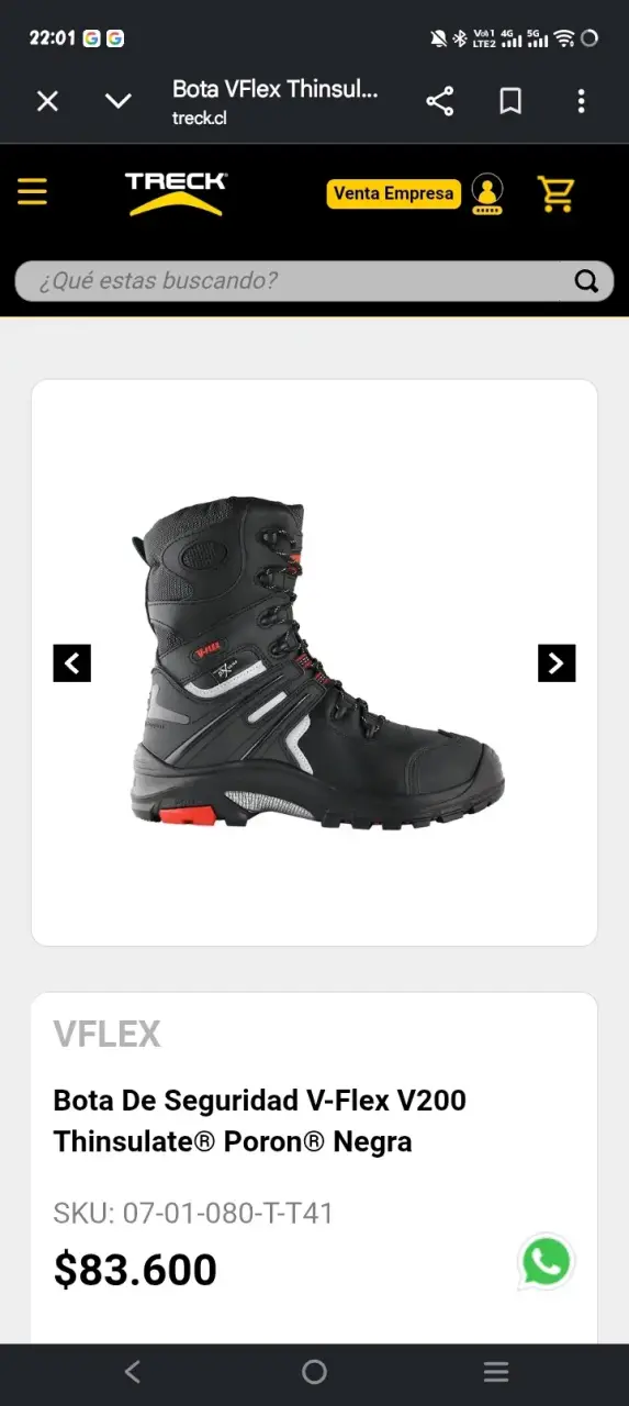 Zapato de seguridad negra V-Flex V200 - 1