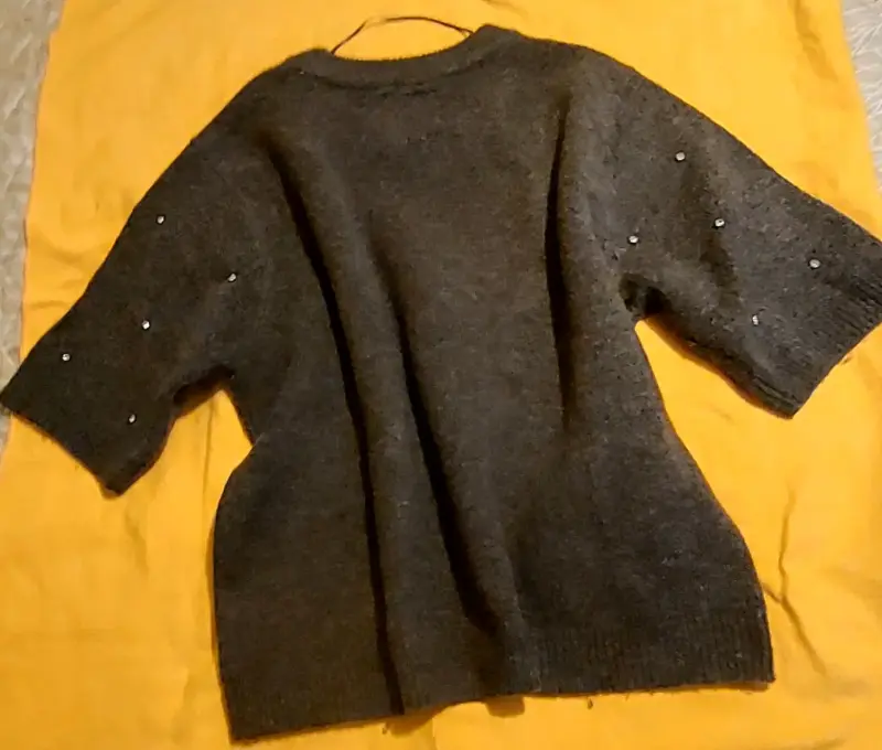 Conjunto de suéter y pantalone burdeos para mujer - 3