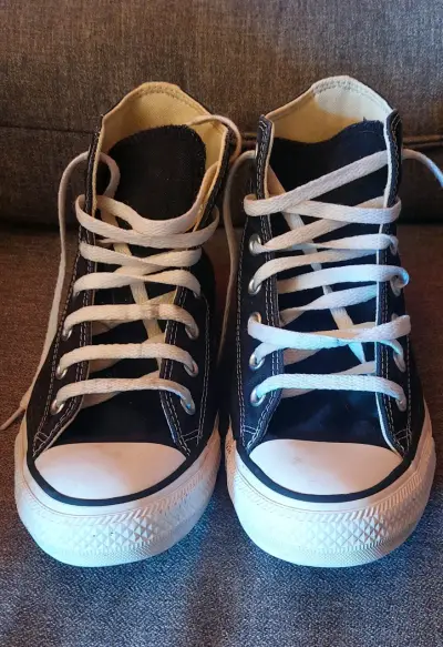 Zapatillas Converse All Star negras de lona - miniatura 1