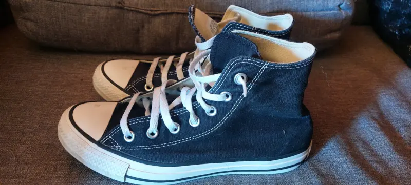 Zapatillas Converse All Star negras de lona - 2