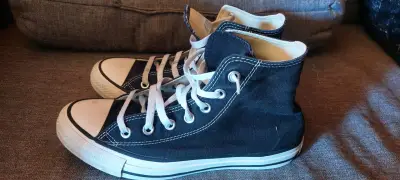 Zapatillas Converse All Star negras de lona - miniatura 2