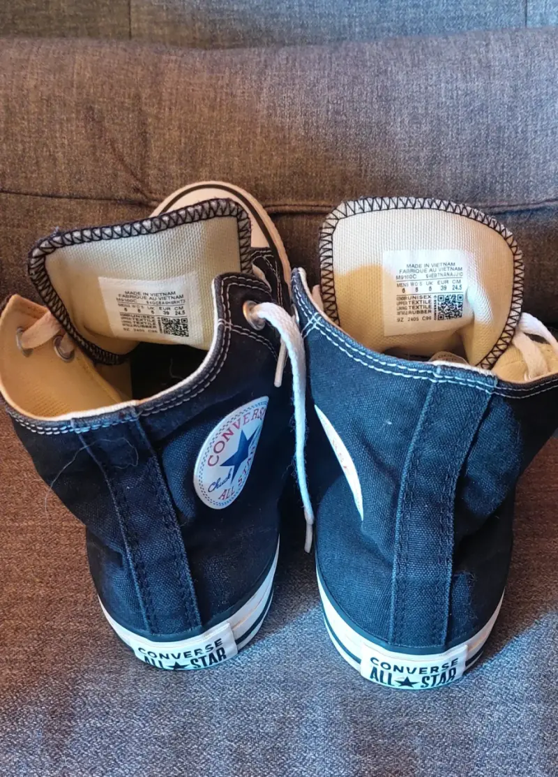 Zapatillas Converse All Star negras de lona - 3