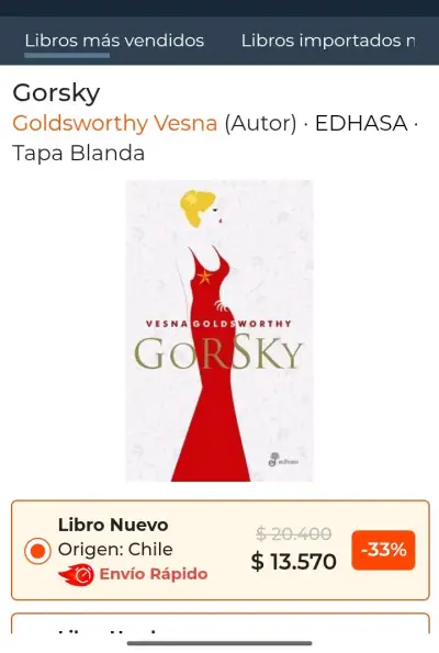 Libro 'Gorsky' de Vesna Goldsworthy - miniatura 3