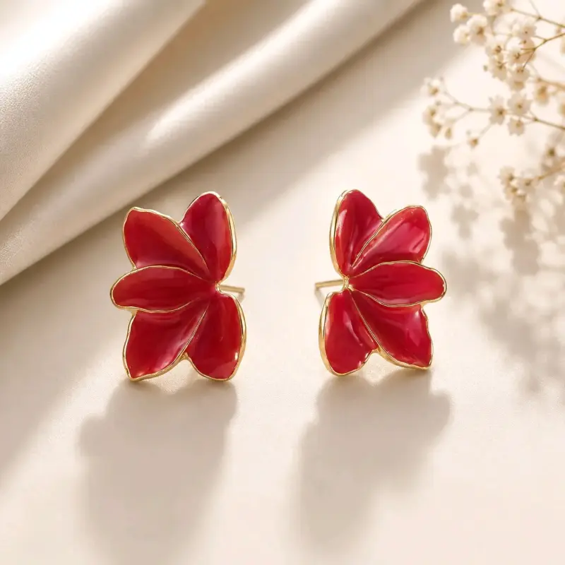 Aros de flores con diseño elegante - 3