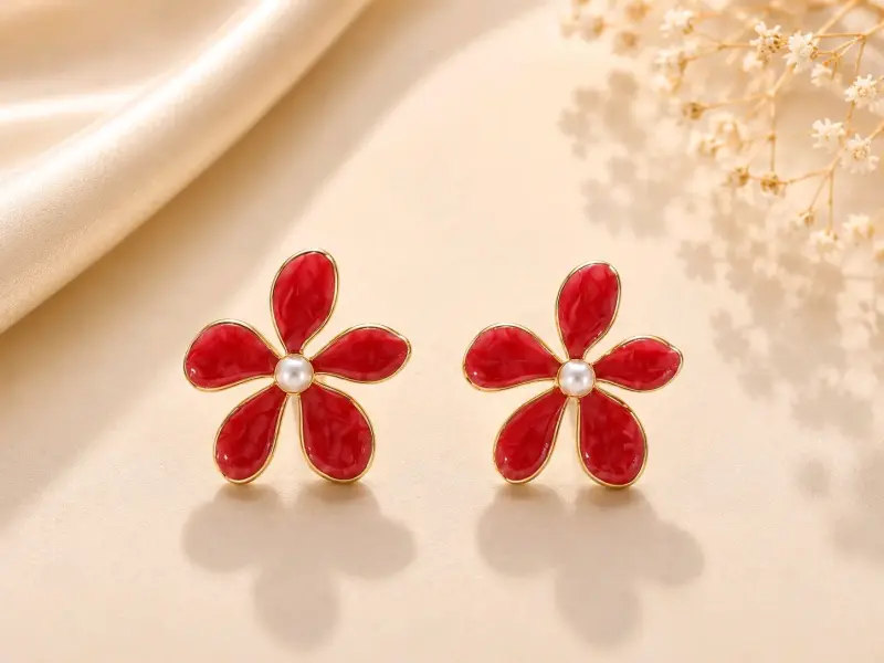 Aros de flores con diseño elegante - 6