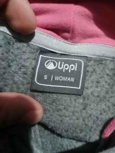 Polerón gris con capucha Uppi para mujer - miniatura 4