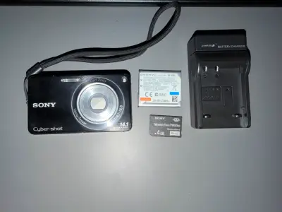 Cámara Sony Cyber-shot 14.1 MP con accesorios - miniatura 1