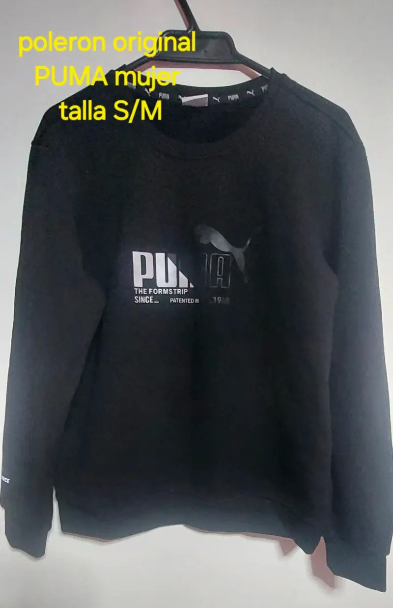Polerón original Puma mujer negro talla S/M