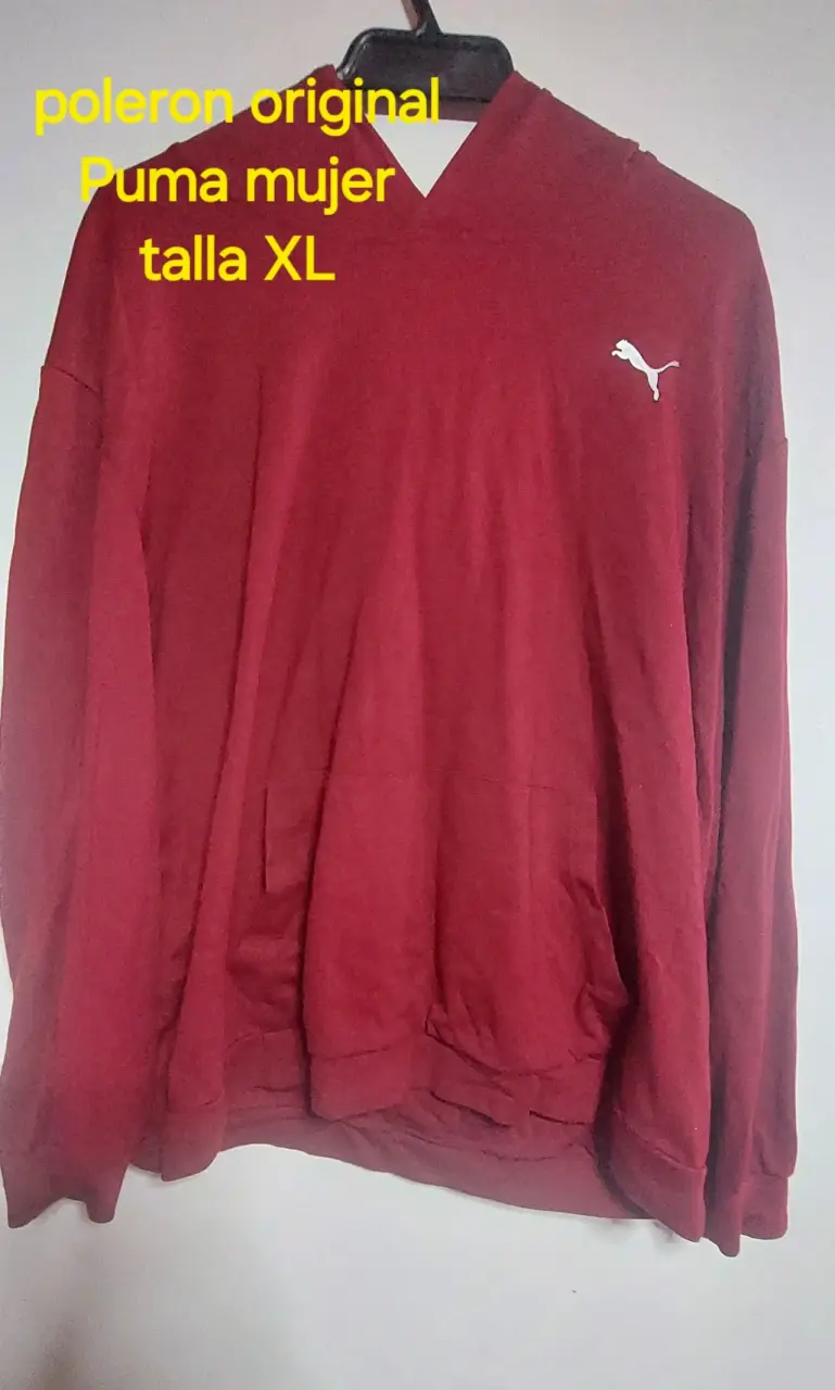 Polerón rojo original Puma mujer talla XL