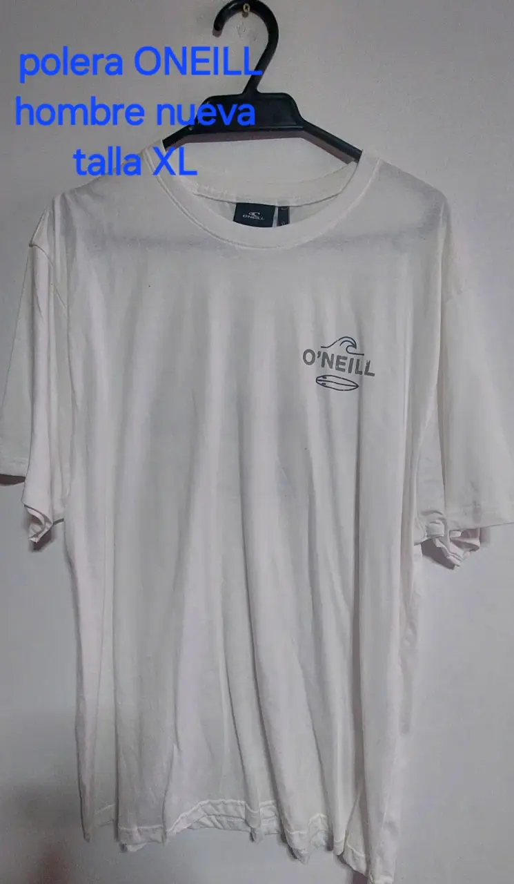 Polera O'Neill Hombre Blanca Talla XL Nueva - 1