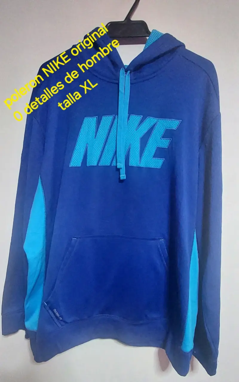 Polerón Nike azul para hombre talla XL