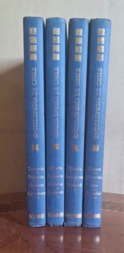 Colección Enciclopedia de Chile Océano 4 Tomos - miniatura 1