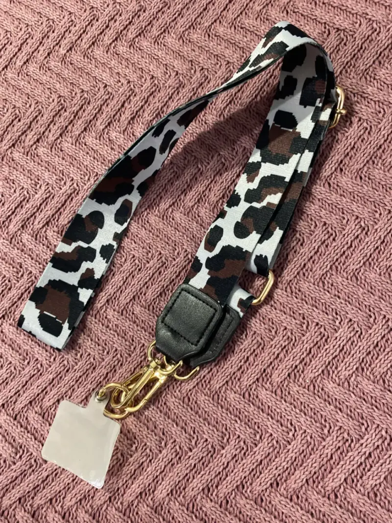 Correa ajustable con estampado animal print - 1