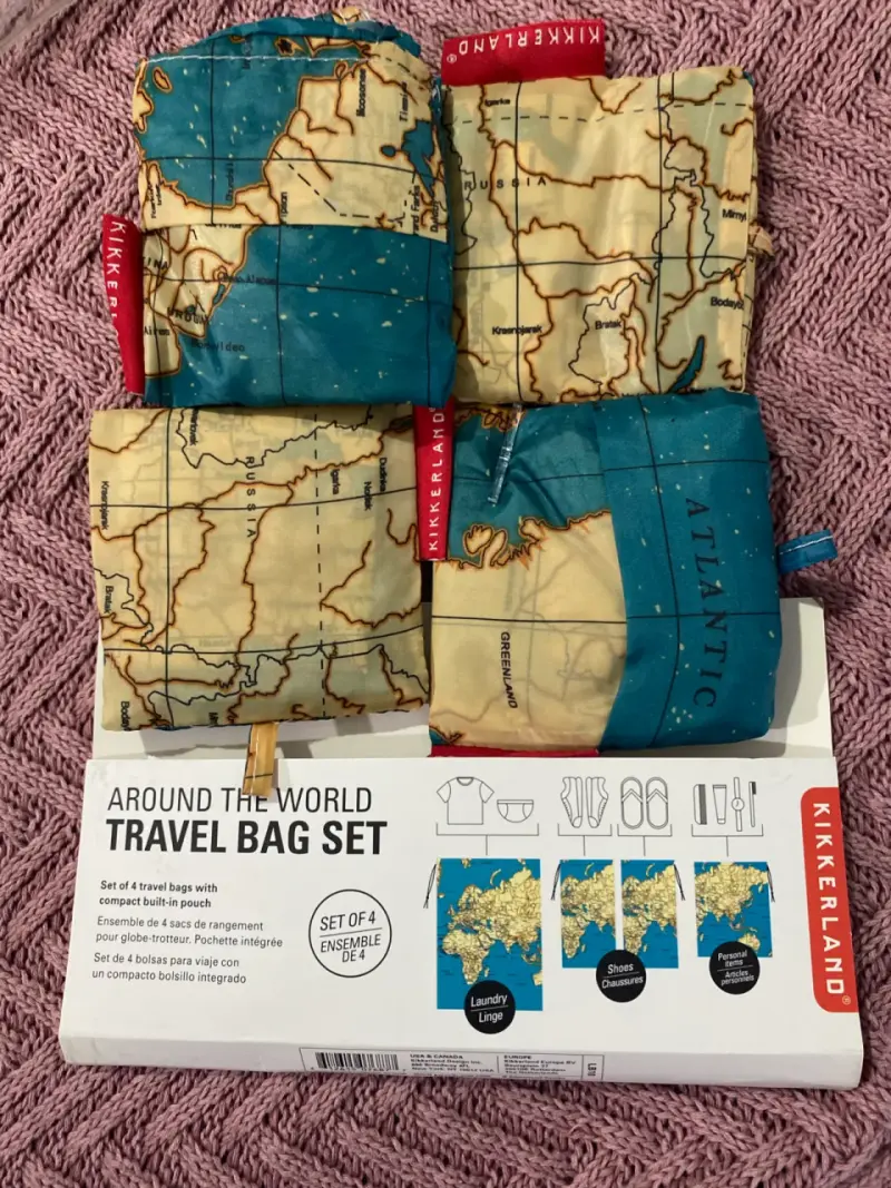 Set Bolsas de Viaje Kikkerland con Diseño de Map - 2