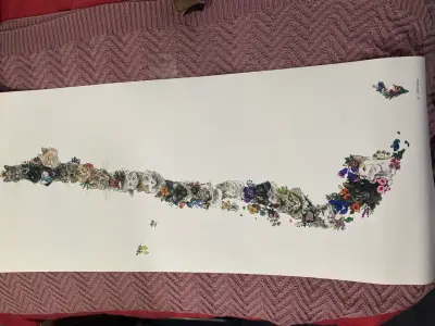 Mapa de gatos decorativo ilustrado Mappin Chile - miniatura 3