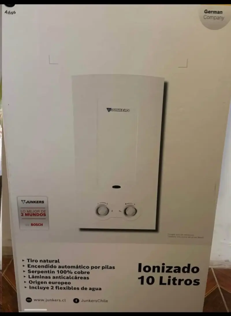 Calefón a gas Junkers 10 litros ionizado - 2
