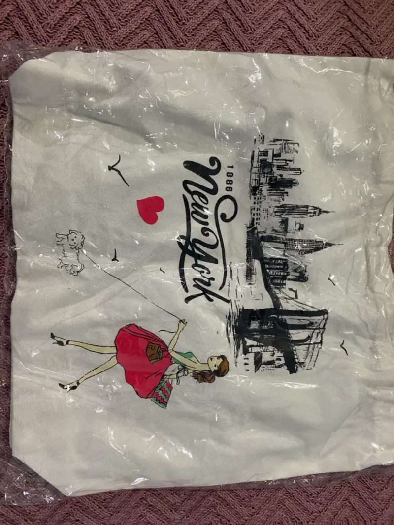 Bolso tote de tela con diseño de Nueva York - 3