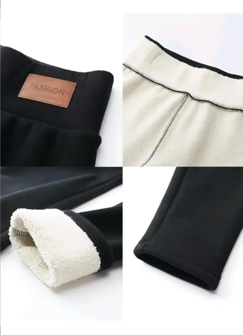 Leggings térmicos negros para mujer