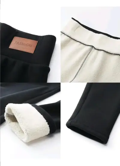 Leggings térmicos negros para mujer - miniatura 1
