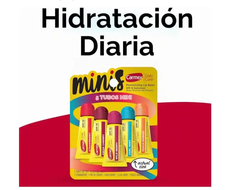 Set de Bálsamos Labiales Mini Carmex 5 Sabores - 1