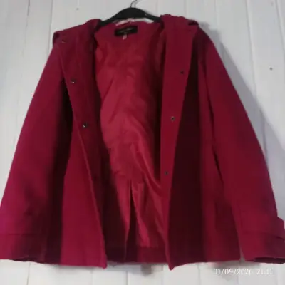 Abrigo color magenta Brave Soul para mujer - miniatura 1