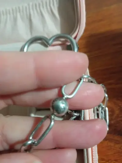 Collar de plata con dije de corazón Pandora - miniatura 2