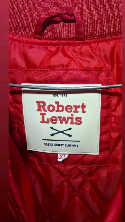 Chaqueta bomber roja Robert Lewis estilo urbano - miniatura 2