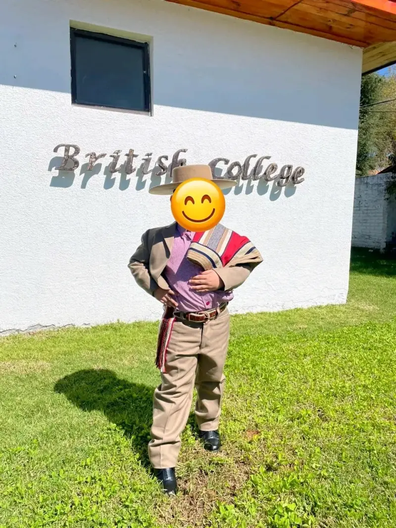 Traje de huaso chileno para niño con manta - 2