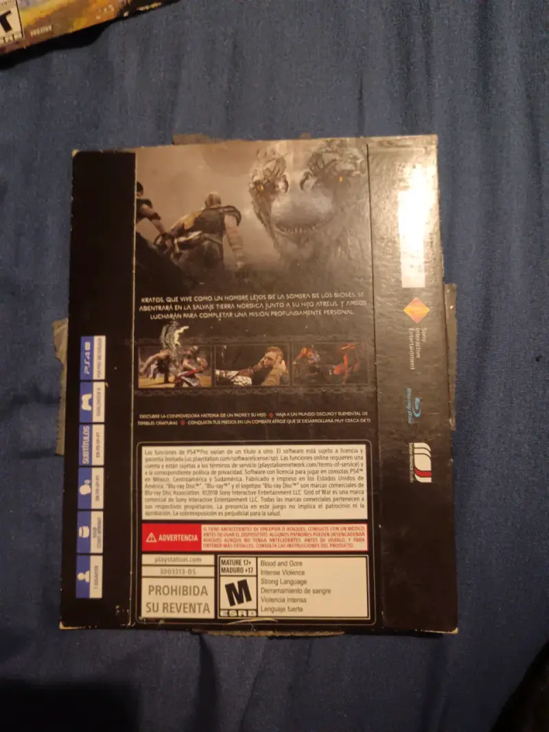 Juego PS4 God of War en carton - 2