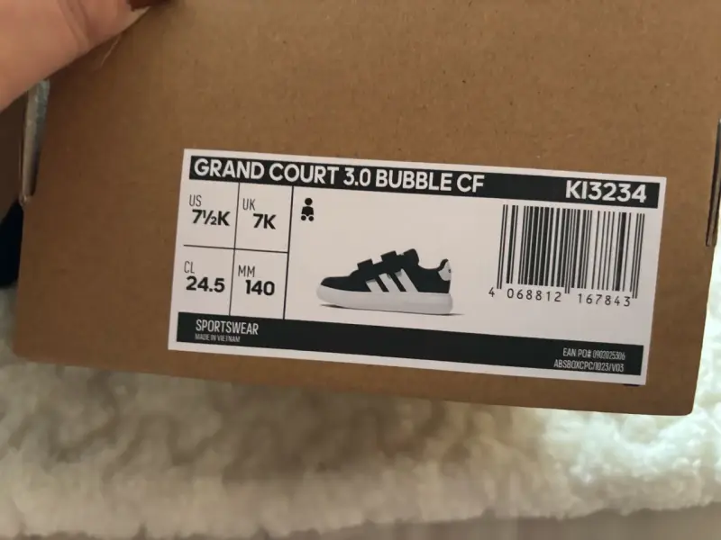 Zapatillas deportivas negras Adidas Grand Court 3.0 para niños - 2