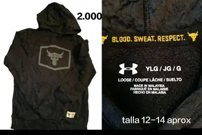 Polerón  Under Armour Project Rock talla juvenil - miniatura 1