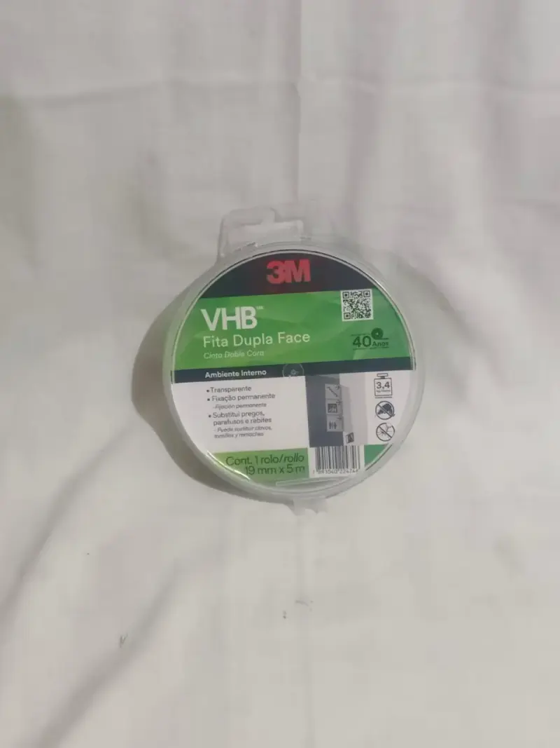 Cinta Doble Faz 3M VHB Transparente 19mm x 5m