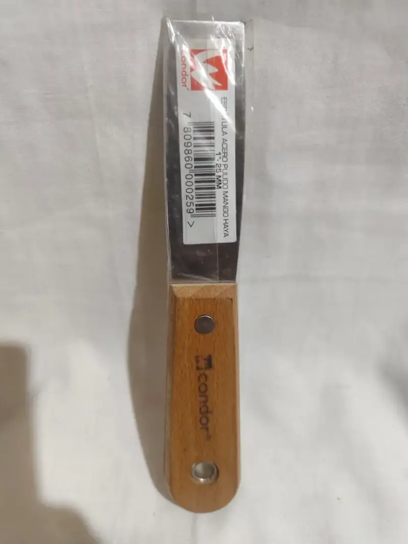 Espátula de acero con mango de haya Condor 1 "