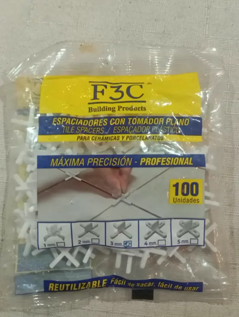Espaciadores Plásticos F3C para Cerámicas 100 Unidades