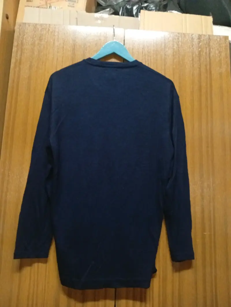 Polera manga larga azul marino Zara - 3