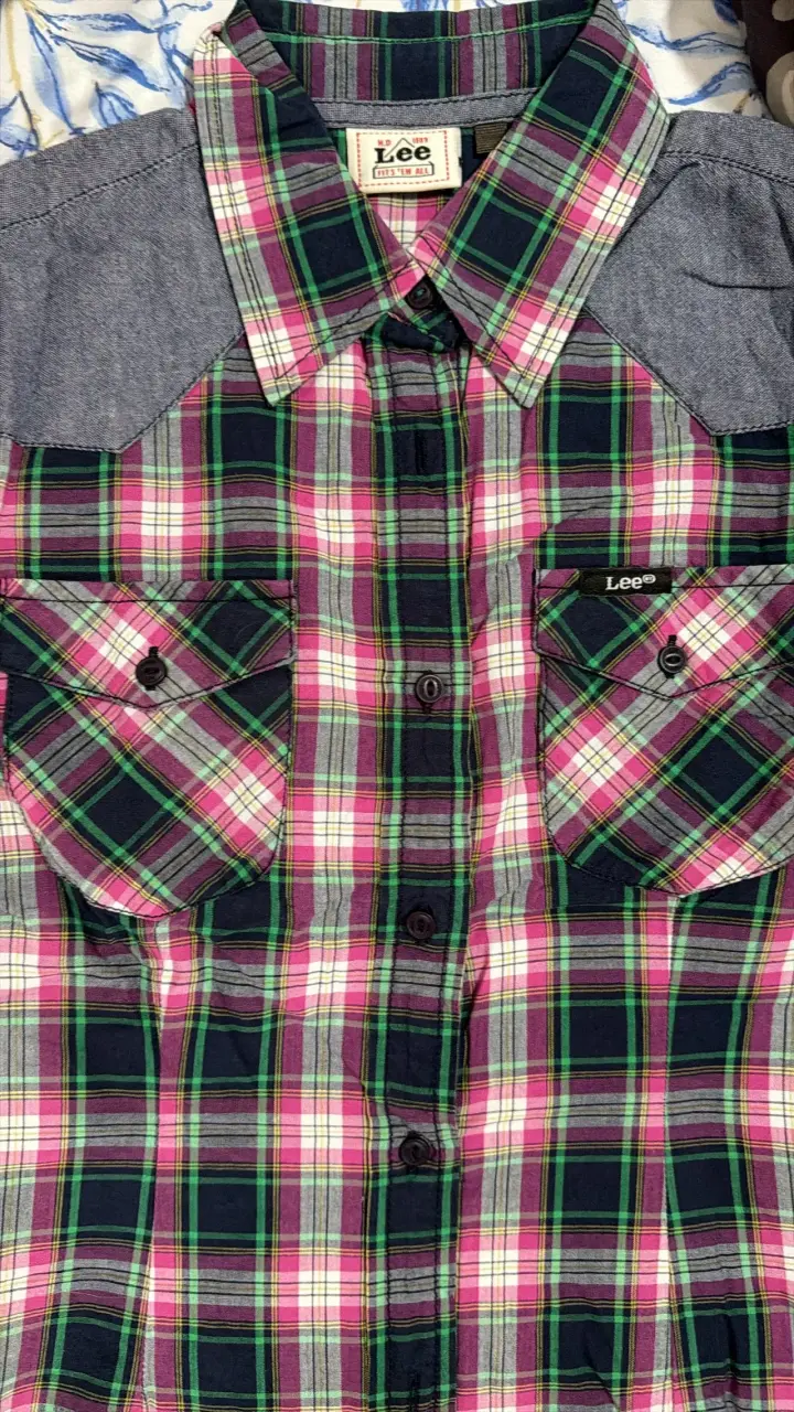 Camisa a cuadros Lee para mujer, talla S